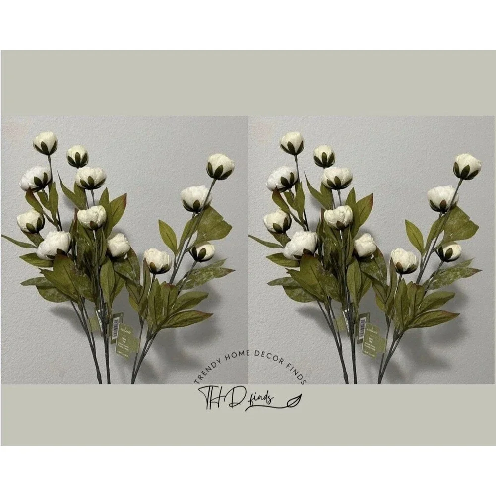 Set of 6 Viral Ashland Cream Peony Stems From Michael’s NEW
